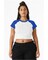 BELLA+CANVAS Ladies Micro Rib Raglan Baby T-Shirt for Casual Wear, Streetwear & Everyday Cropped Fit Top